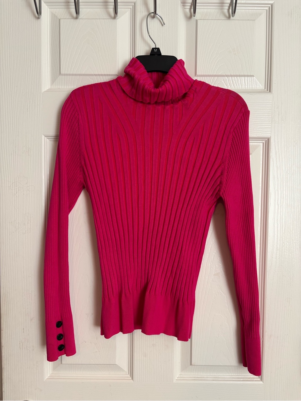 Apt. 9 Ribbed Turtleneck Sweater in Hot Pink